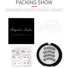 4 Pairs Magnetic Eyelash Thick False Eyelashes No Glue Required