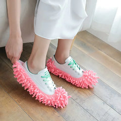 Mop Slippers House Nettoyage Élimination de la poussière Lazy Mur de sol Élimination de la poussière Nettoyage Couvrages de chaussures lavables Fiber Superfine réutilisable