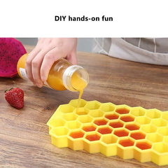 MIGLIORI 37 GRID SILICONE SILICONE SCADULE MORTE MORCA A MAVOLA CREATIVA Creative Fai da te a nido d'ape per bevande fredde quadrate cubo