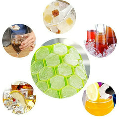 Meilleur 37 Grille Silicone Popsicle Moule de glace Moule de glace Créatif DIY Honeycomb Forme carrée Cube d'outil de boisson froide