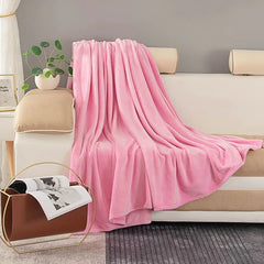 Wool Blanket Plain Flannel Blanket Thickened Double-sided Velvet Bed Sheet Office Nap Blanket Coral Fleece Blanket