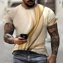 Camiseta masculina de hombres de verano Top Fashion Casual