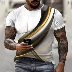 Camiseta masculina de hombres de verano Top Fashion Casual