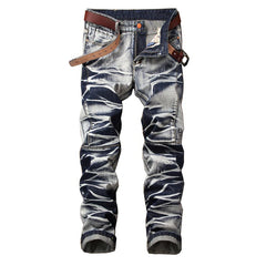 Jeans de hombres Pantalones para hombres Tubo recto Pantalones retro