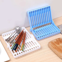 Folding Drain Rack Dinnerware Cutlery Storage Box Drain Rack Kitchenware Cup Holder Nw