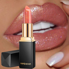 3D Glitter Lipstick Waterproof Lipstik Długo trwałe pigment Shimmer Kolor zmieniający szminkę