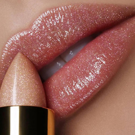 3D Glitter Lipstick Waterproof Lipstik Długo trwałe pigment Shimmer Kolor zmieniający szminkę