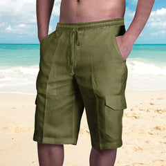 Men's Multiple Bags Tether Beach Shorts Overalls Shorts