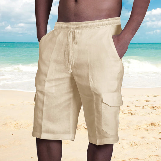 Men's Multiple Bags Tether Beach Shorts Overalls Shorts