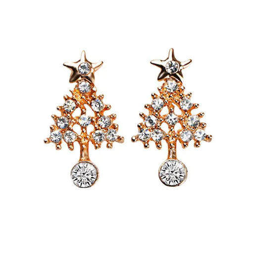 Accessories Christmas ornaments Diamond Ear Studs Earrings