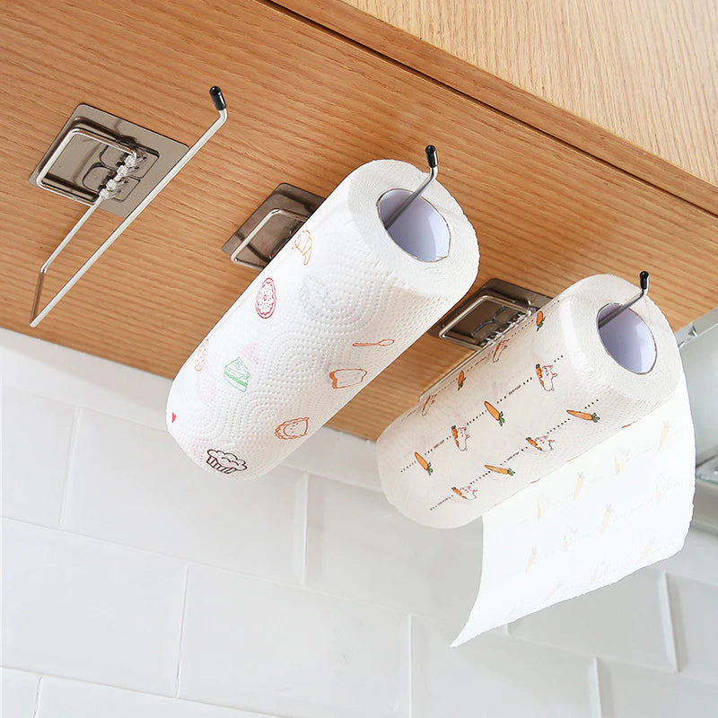 Porte-toilette Porte-toile de bain Rangement de bains en papier serviette de serviette de cuisine murale