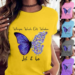 Whisper of Hippie Shirt Fashion T-shirt à manches courtes pour femmes T-shirt T-shirt pour femmes