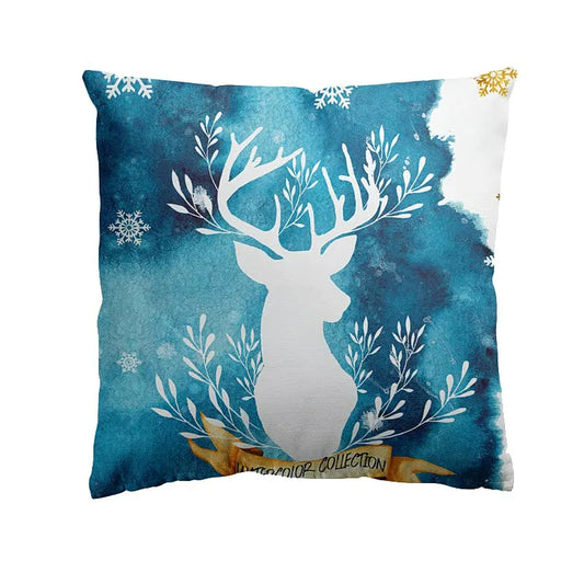 Christmas Watercolor Oreadcase Festival Festival Homeware Couvre de coussin réconfortant