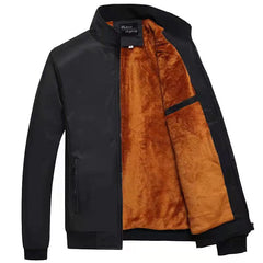 Men's Casual Jacket with Zipper Closure