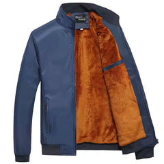 Men's Casual Jacket with Zipper Closure