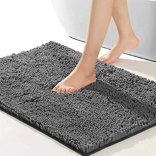 Grand tapis de salle de bain sans glissement en douceur paillasson de sol en étage