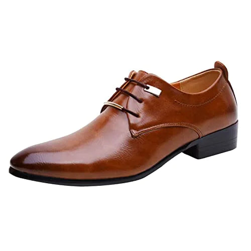Męskie buty modne klasyczny styl brytyjski retro spiczasty palce koronki biznesowe swobodne spiczaste palce u stóp formalne buty mężczyźni