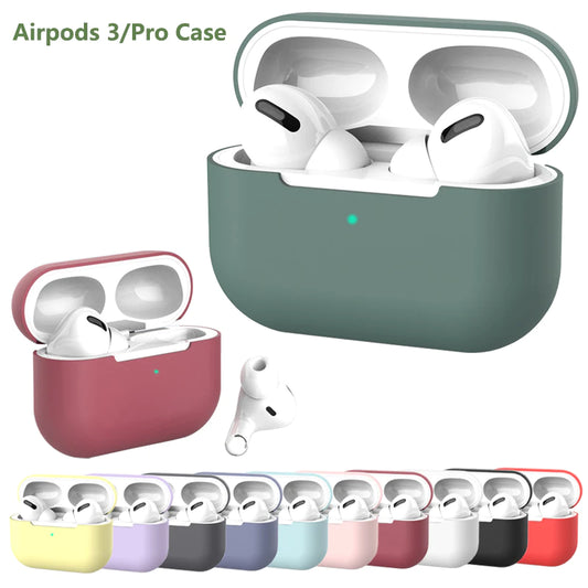 Silikon -Kopfhörerhüllen für Airpods Pro 3 Hülle Schütze Schutzhülle für Apple Airpods Earphone -Zubehör