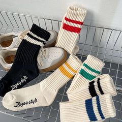 Socks Winter Thickening Men's Socks Solid Color Simple Cotton Socks