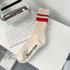 Socks Winter Thickening Men's Socks Solid Color Simple Cotton Socks