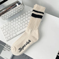 Socks Winter Thickening Men's Socks Solid Color Simple Cotton Socks