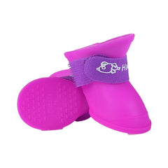 Zapatos de mascota de silicona suave impermeable sin deslizamiento de silicona lluvia de cachorros botas de lluvia al aire libre gatos y perros cubiertas de zapatos cubiertas de pies