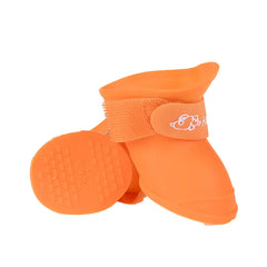 Zapatos de mascota de silicona suave impermeable sin deslizamiento de silicona lluvia de cachorros botas de lluvia al aire libre gatos y perros cubiertas de zapatos cubiertas de pies