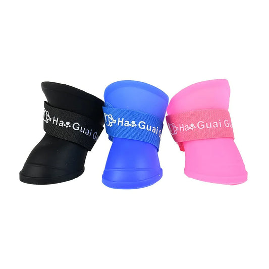 Chaussures en silicone en silicone en silicone imperméable sans glissement Silicone Puppy Boots de pluie extérieurs chats et chiens Couvre-chaussures Couvre-pieds