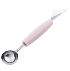 Fruit Digging Baller Watermelon Digging Ball Spoon Double-headed Stainless Steel Carving Knife Fruit Knife Plate Fruit Carving Tool