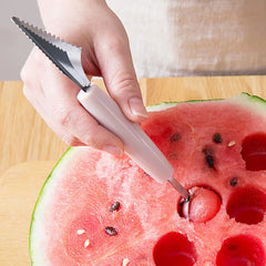 Fruit Digging Baller Watermelon Digging Ball Spoon Double-headed Stainless Steel Carving Knife Fruit Knife Plate Fruit Carving Tool