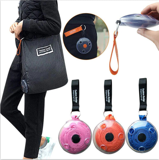 Nutilop Mini Portable Folding Expandable Storage Bag Multifunctional Small Disc Shopping Bag