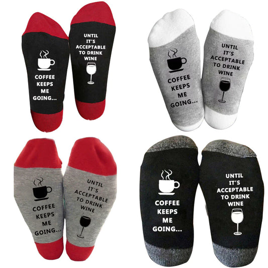 Zimowe świąteczne skarpetki Męskie List Trendy Mid-Tube Cotton Sockin