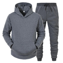 Men 2Pcs Outfits Long Sleeve Pullover Hoodie Sweatshirt