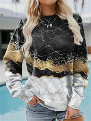 Women's Printed Tie-dye Hoodie