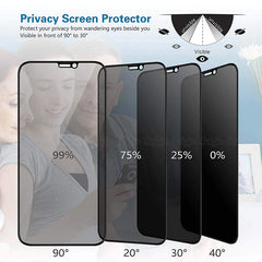 Anti-SPY Black Glass na iPhone 12 11 14 13 Pro Max Mini 6 6s SE Ochraniacz ekranu dla iPhone'a XR X XS Max 7 8 Plus Glass