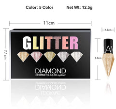 Eye-liner scintillant en diamant en un seul pack