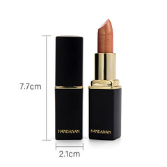 3D Glitter Lipstick Waterproof Lipstik Długo trwałe pigment Shimmer Kolor zmieniający szminkę