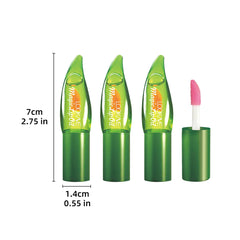 3G Aloe Vera Bálsamo labial de larga duración de larga duración Lápiz hidratante de lápiz hidratante duradero Cosmética