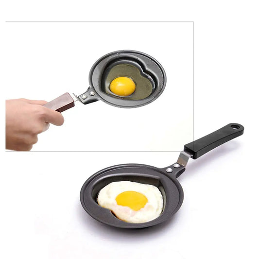 Invero Mini Heart Shaped Non-Stick Frying Pan For Eggs And Pancakes - Ideal For Anniversaries, Valentines, Mother's Day Or Ge