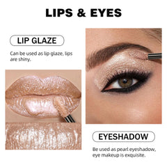 Qibest Diamond Liquid Lipstick Lip Tint 6 couleurs hydratantes maquillage durable gris étincelante