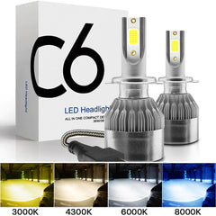 Aluminum Alloy LED Car Headlight Bulbs