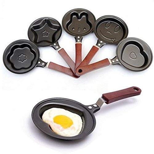 Invero Mini Heart Shaped Non-Stick Frying Pan For Eggs And Pancakes - Ideal For Anniversaries, Valentines, Mother's Day Or Ge