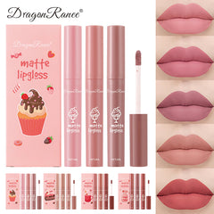 3 juegos de helado Box Box Velvet mate mate glaseado labial lip gloss lip gloss hembra antiadherente color antiadherente color nude