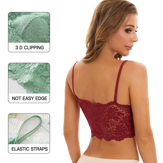 Copertura del reggiseno minimizzatore liscio con il collo a V Nine non padrato con fila sottile a zero sensazione a zero reggiseni Bustier Coppa Full