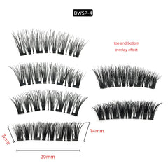 8D Magnetic Eyelash Set Rizo Clip Kit Quantum Eyelashes Herramientas de pestañas de ojo