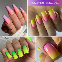 Thermal Gel Nail Polish, Color Changing Effect, Gel Varnishes, Manicure, Long Lasting, Nails Art, UV Gel, Resin, Net weight, 20g, Number of Pieces, One Unit, Quantity, 1 bottle, Gel Polish, Volume, 8 ml