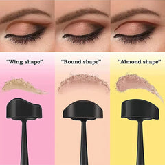 6 in 1 Crease Line Kit Schablonen Eyeliner Vorlage zur Abgrenzung von Augen Frauen Lidschatten Schnittfalte Silikon Augen Make -up Schablone Schwarz