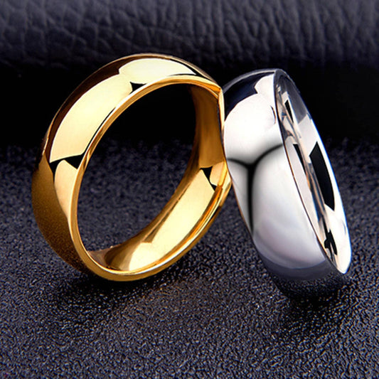 316 Titanium Steel Ring 2mm 4mm 6mm Glossy Ring Titanium Steel Couple Ring Hand Jewelry