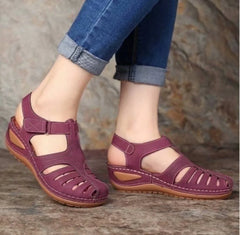 Ddapj pyju sandalen für Frauen auf Komfort Keil Sandalen hohlausatmen Walkingschuhe Sommer lässig Low Heel Sandale