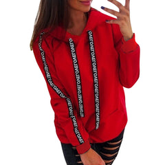 Oversized Women Long Sleeve Hooded Sweatshirt